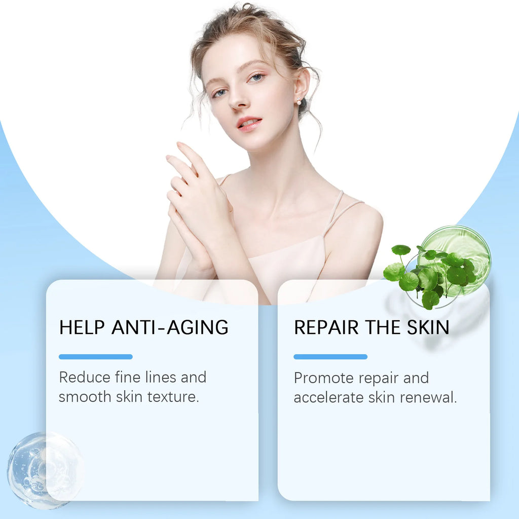 Vitamin B5 Face Serum Hyaluronic Acid Firming Moisturizing Nourishing Oil Control Brightening Fade Fine Lines Skin Care Essence