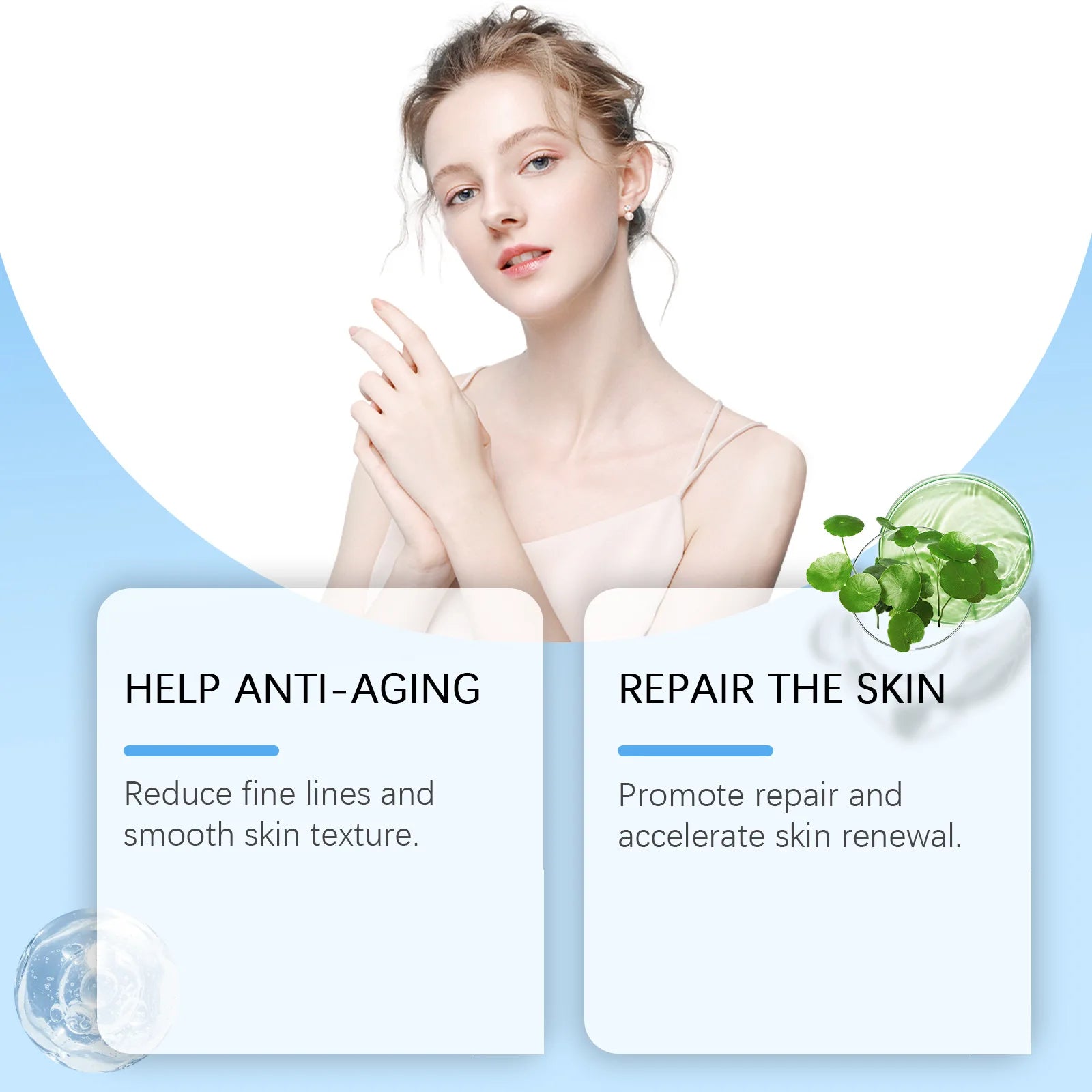 Vitamin B5 Face Serum Hyaluronic Acid Firming Moisturizing Nourishing Oil Control Brightening Fade Fine Lines Skin Care Essence