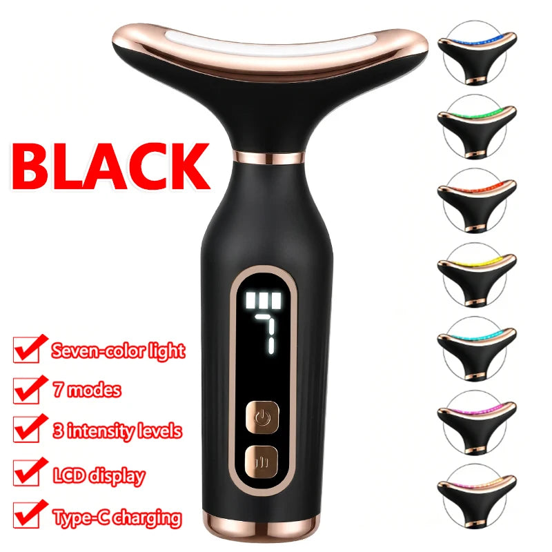Hodanwith Glow Portable 7 Colors LED Face & Neck Massager.