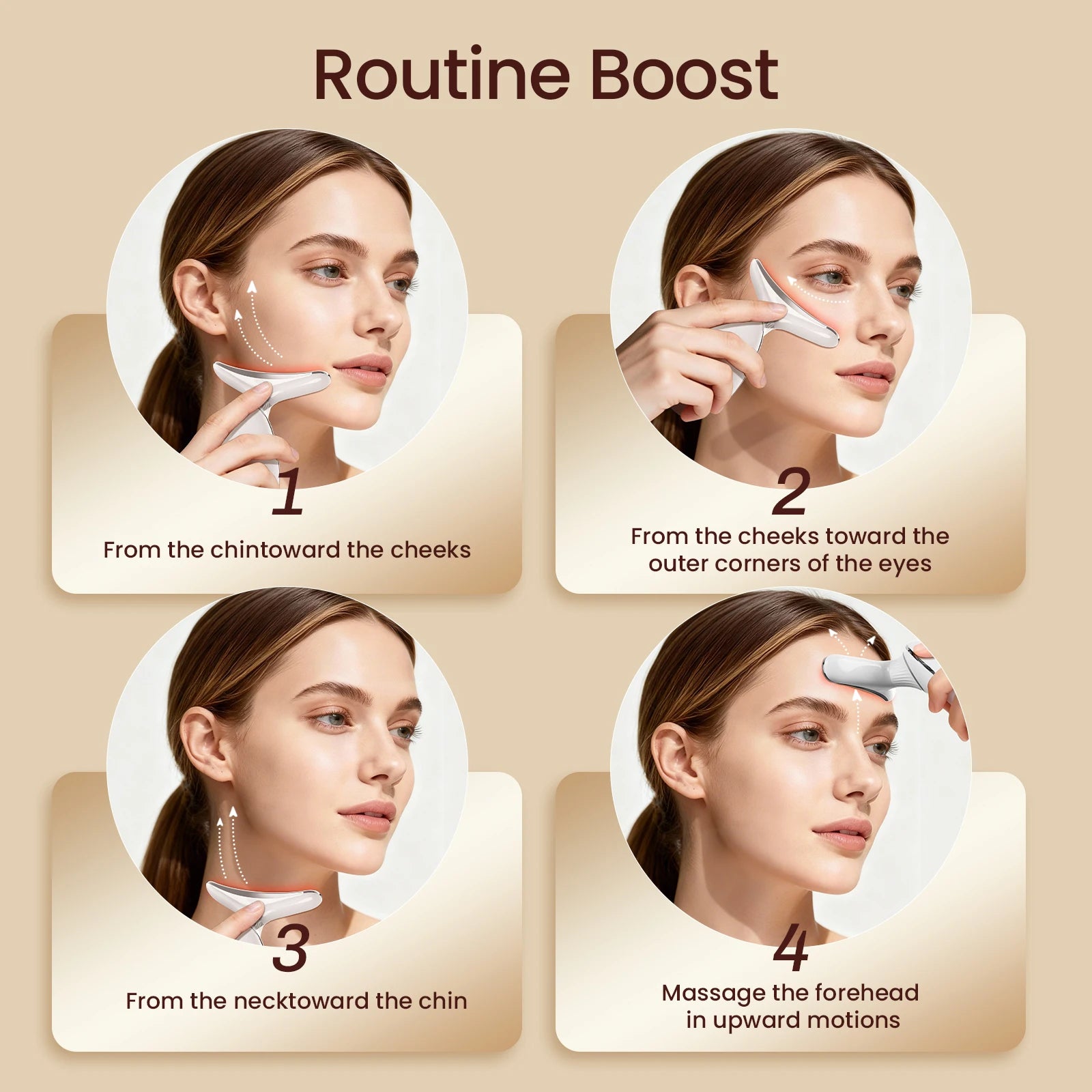 Hodanwith Glow 7 Colors LED Face & Neck Sculpting Device.