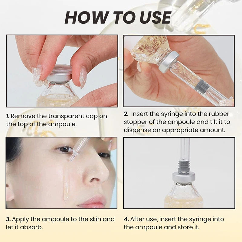 Peptide Intensive Lifting Ampoule,Deep Collagen Face Firming Moisturizing Serum,Glass Skin Tightening Hydration,Korean Skincare