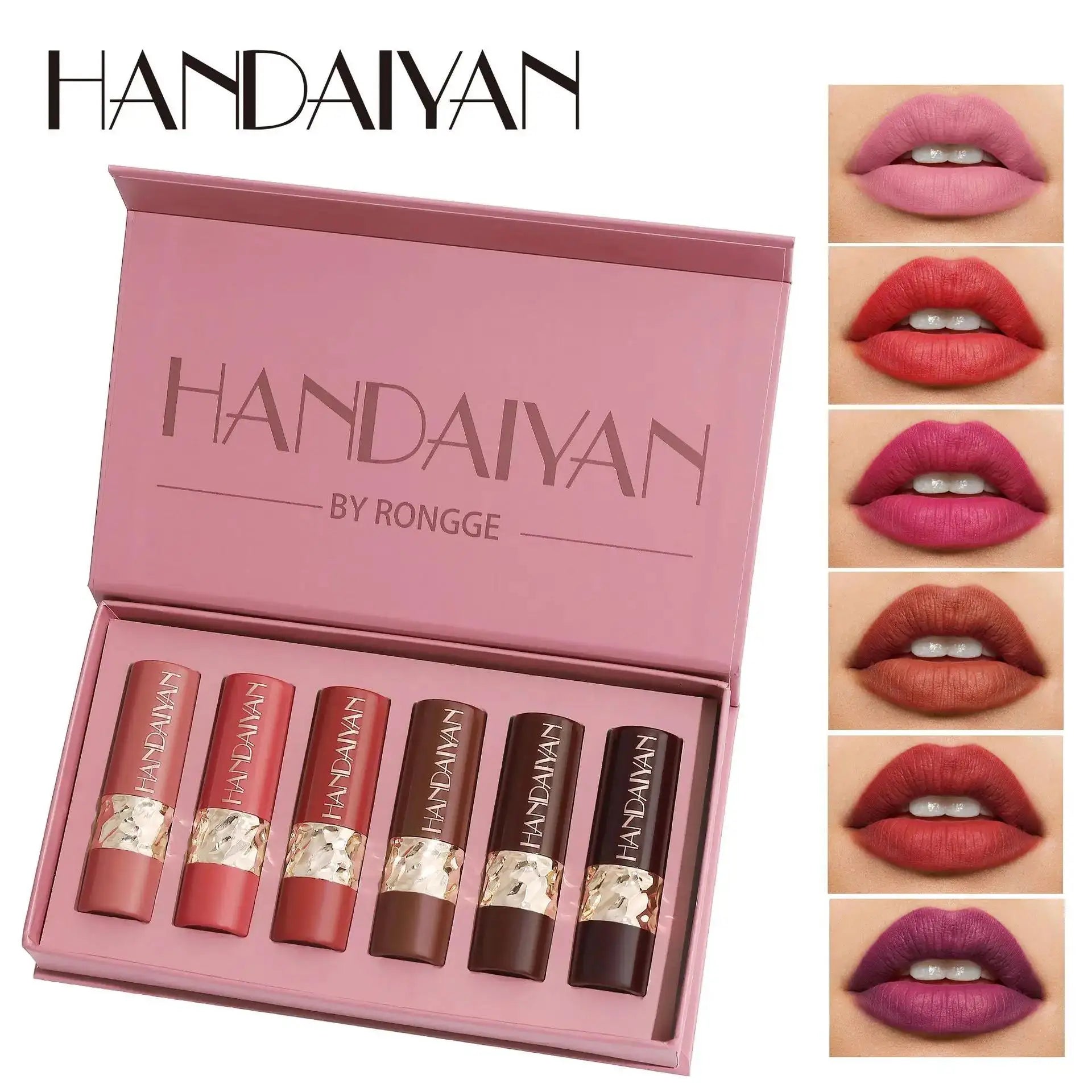 Hodanwith Glow - Handaiyan 6-Piece Velvet Matte Lipstick Gift Set