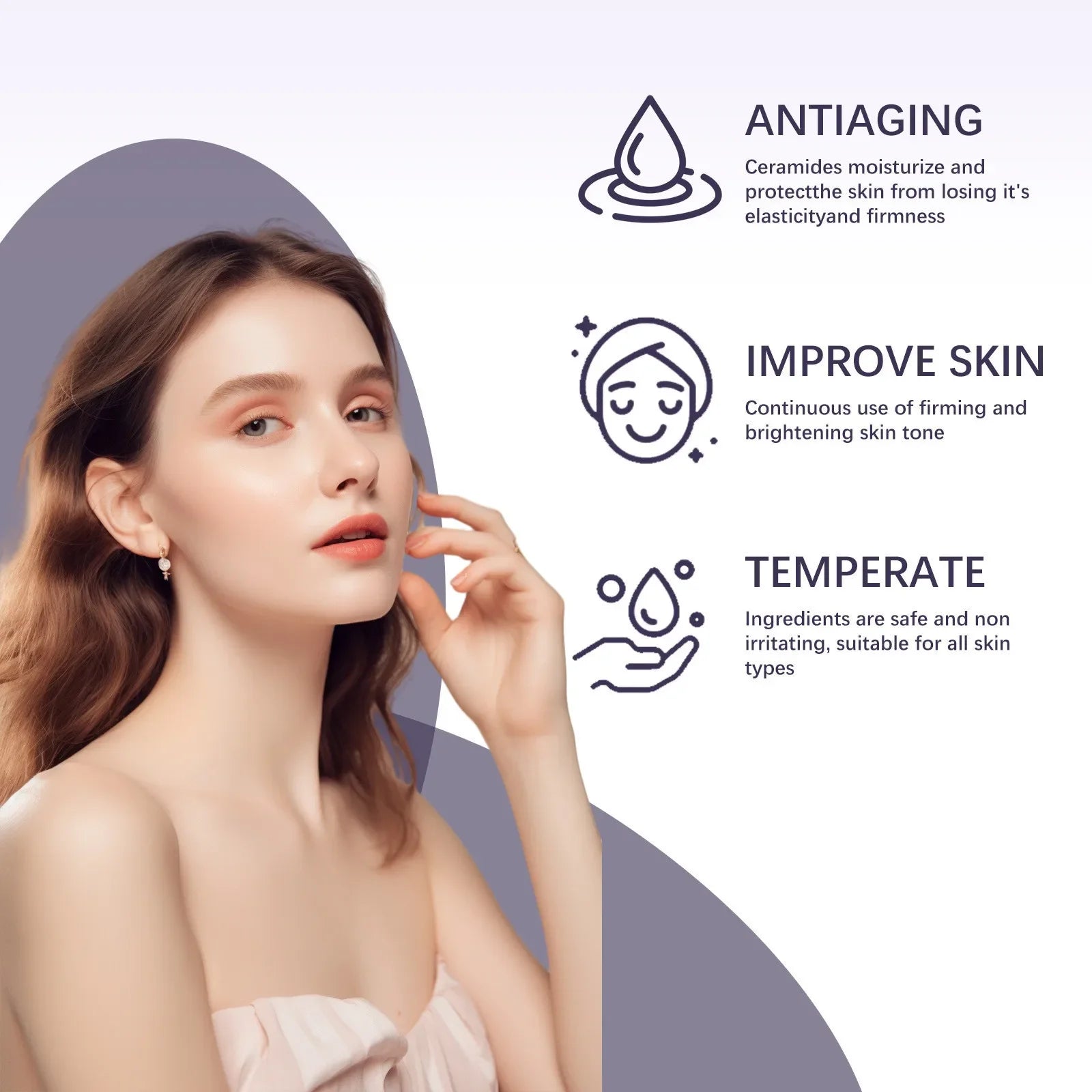 Vitamin B3 Brightening Serum (Purple Bottle) - Fades Dark Spots, Evens Skin Tone, Firms & Boosts Elasticity with Deep Hydration