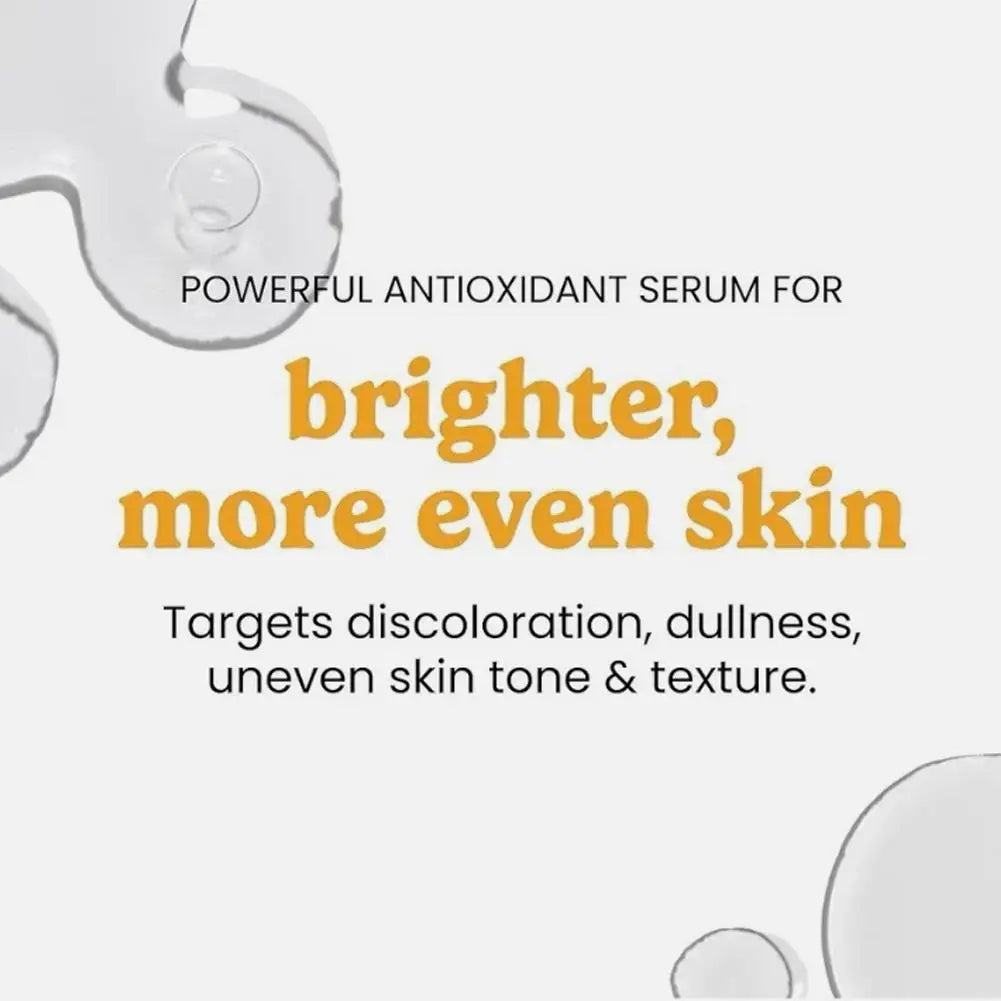 30ml 20% Vitamin C Ferulic Acid Serum – Antioxidant Hydrating Firming Brightens Skin Tone Improves Dullness For All Skin Types