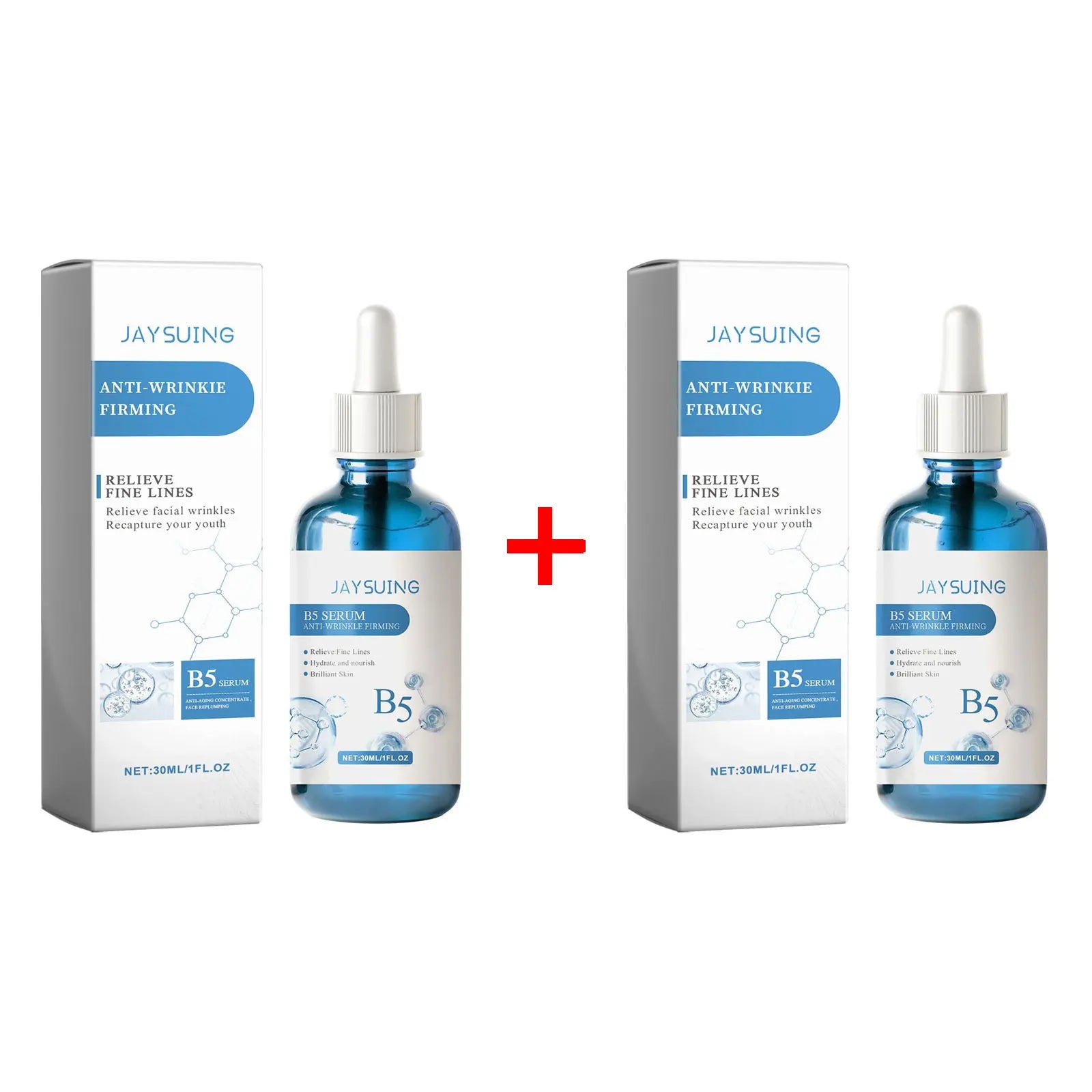 Vitamin B5 Face Serum Hyaluronic Acid Firming Moisturizing Nourishing Oil Control Brightening Fade Fine Lines Skin Care Essence