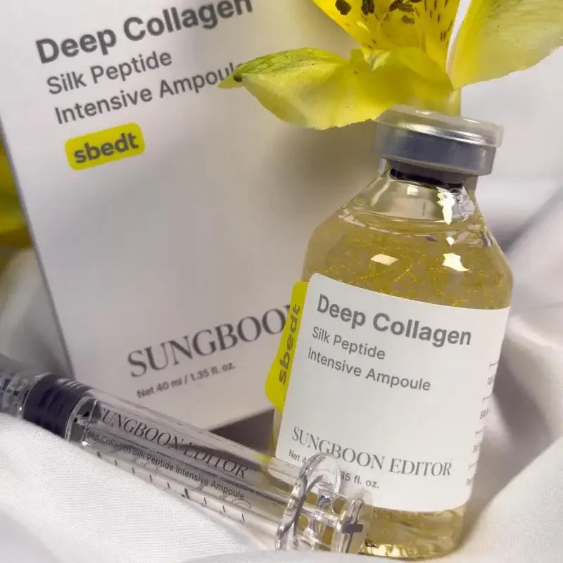 Collagen Silk Peptide Pink PDRN Glow Intensive Ampoule Intensely Hydrating, Lifting And Firming Increase Skin Elasticity