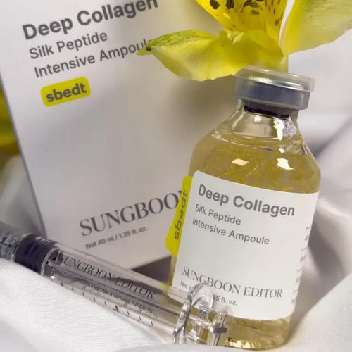 Collagen Silk Peptide Pink PDRN Glow Intensive Ampoule Intensely Hydrating, Lifting And Firming Increase Skin Elasticity