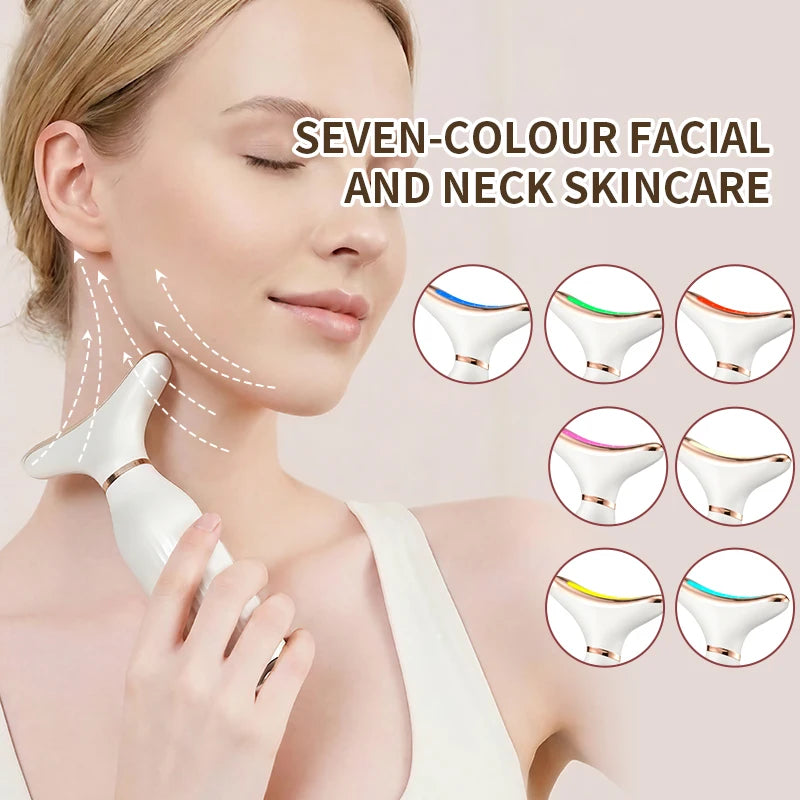 Hodanwith Glow Portable 7 Colors LED Face & Neck Massager.