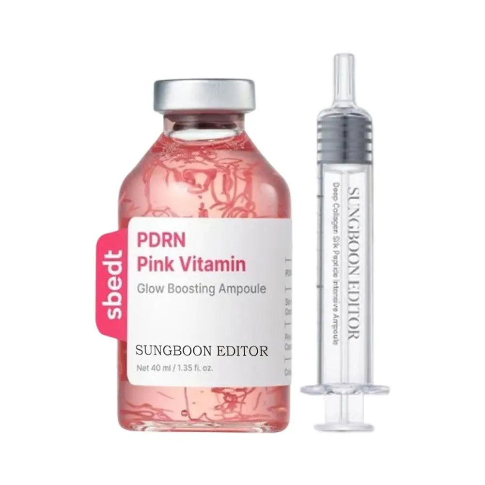 Collagen Silk Peptide Pink PDRN Glow Intensive Ampoule Intensely Hydrating, Lifting And Firming Increase Skin Elasticity