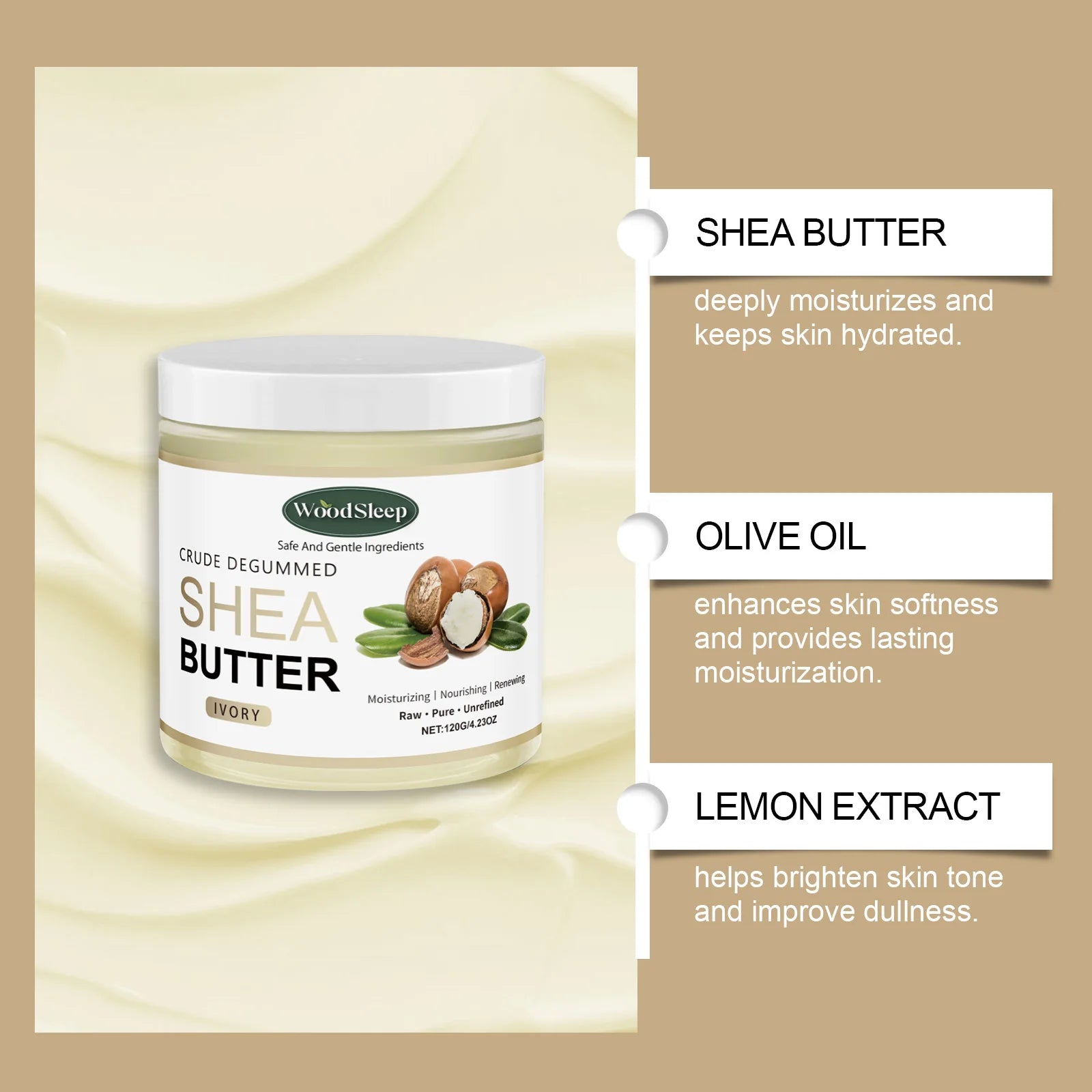 Hodanwith Glow - Deep Nourishing Shea Butter Multi-Purpose Cream (120g)